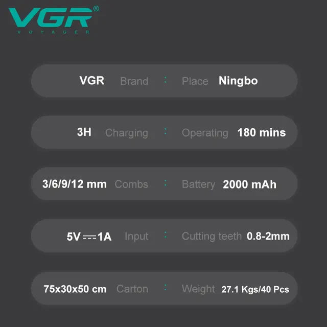 Tondeuse à Cheveux VGR V-699