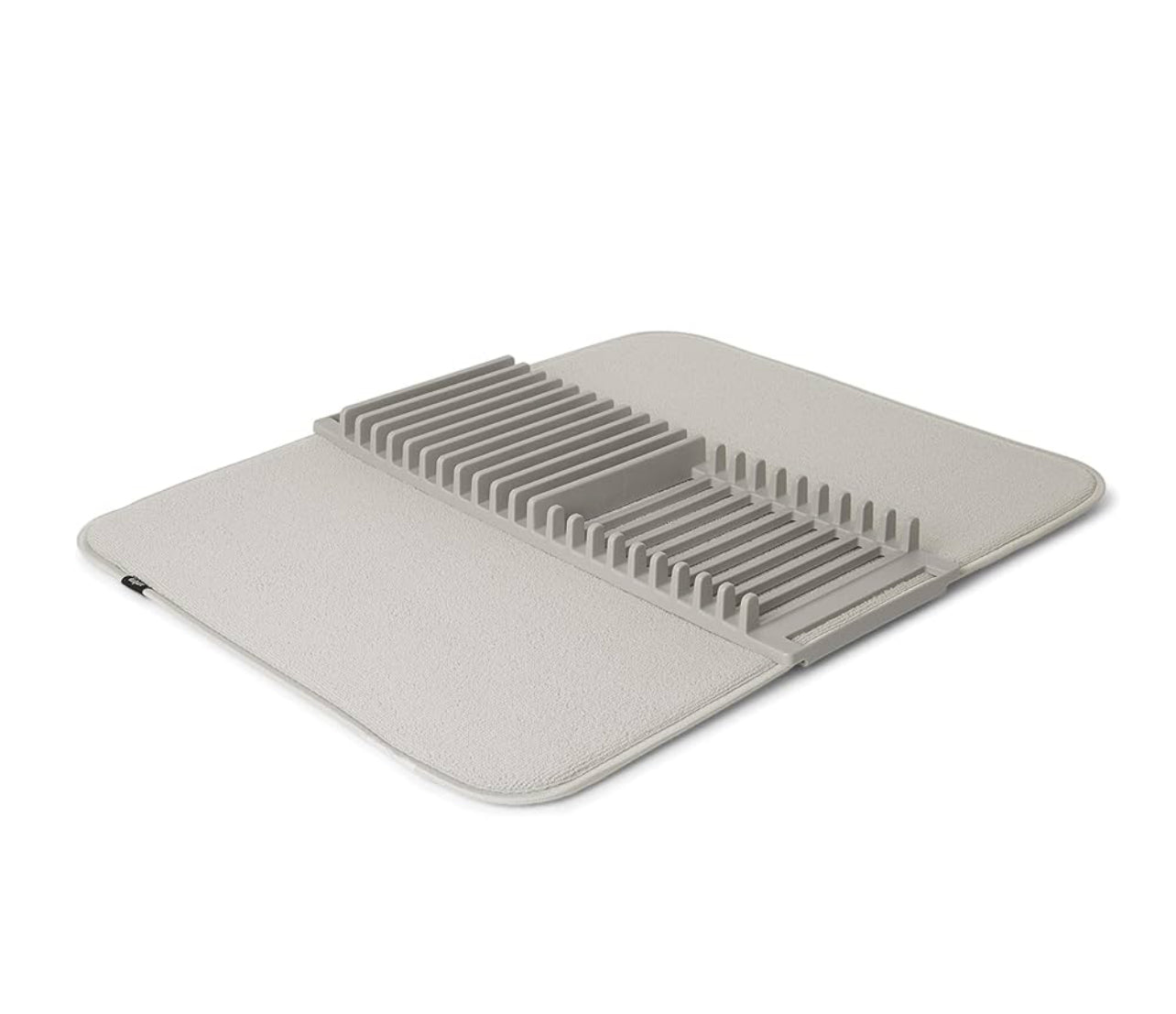 Tapis Égouttoir de Vaisselle 4 en 1 – Pliable, Antidérapant avec Porte-Couverts