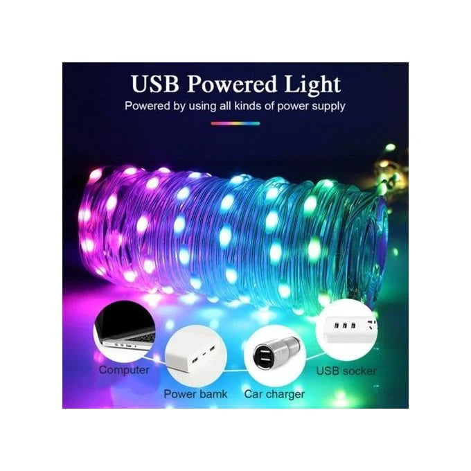 RGb Ruban LED 10 M USB, Bluetooth Control + Télécommande