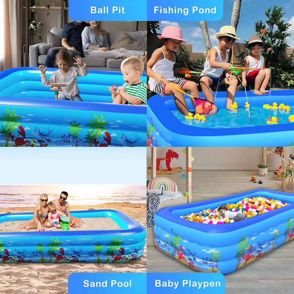 Piscine gonflable carrée pour enfants et familles