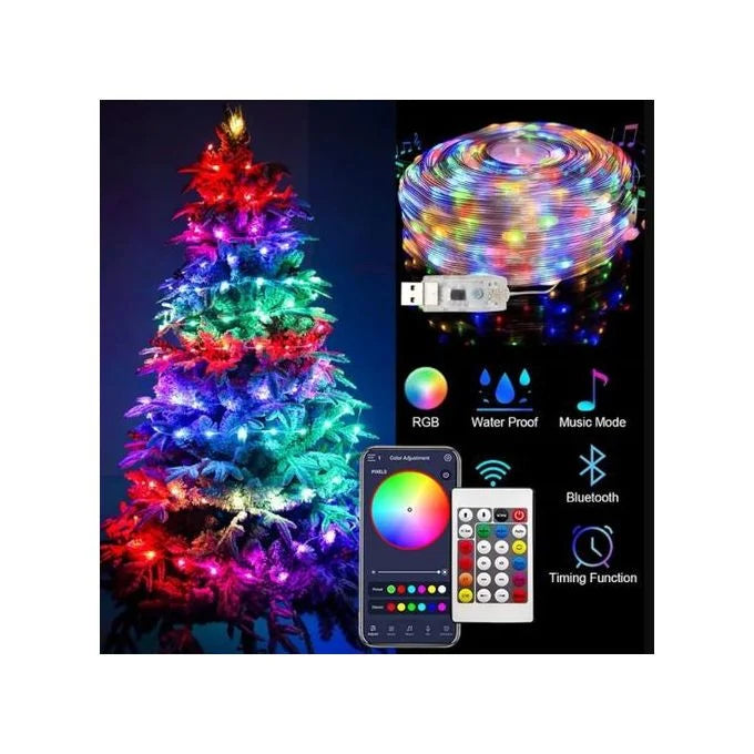 RGb Ruban LED 10 M USB, Bluetooth Control + Télécommande
