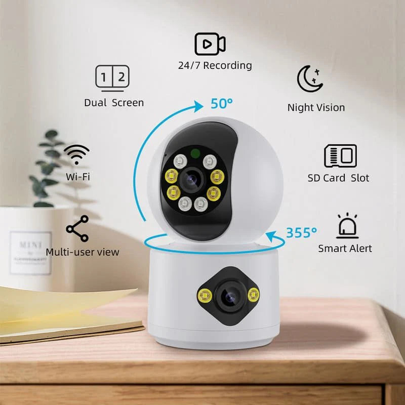 Caméra IP Starmax WiFi à double objectif icsee