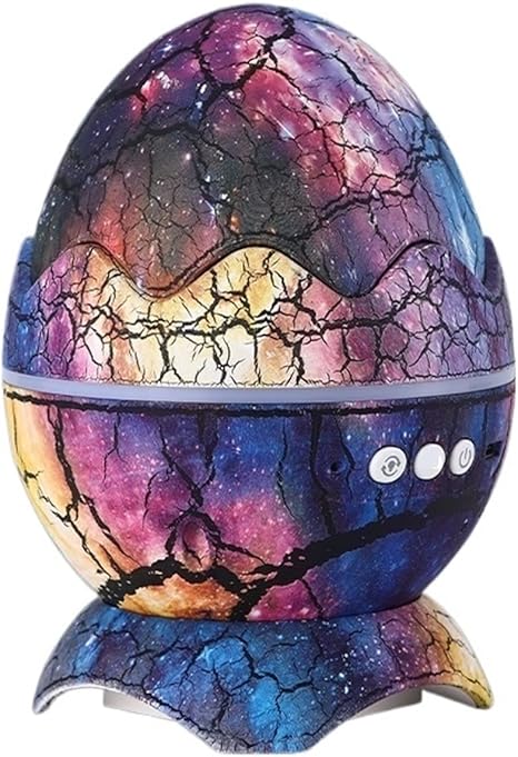Dinosaur Egg Galaxy Star Projecteur avec Lecteur de Musique Sans Fil
