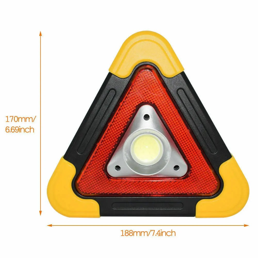 Lampe d'urgence solaire 2 en 1, lumière triangulaire