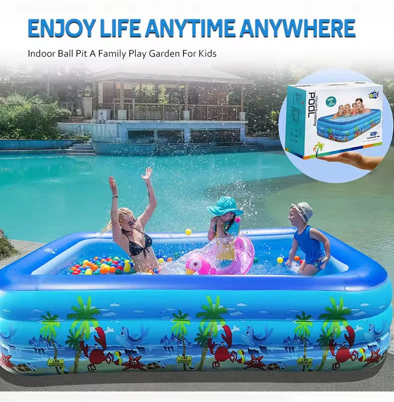 Piscine gonflable carrée pour enfants et familles