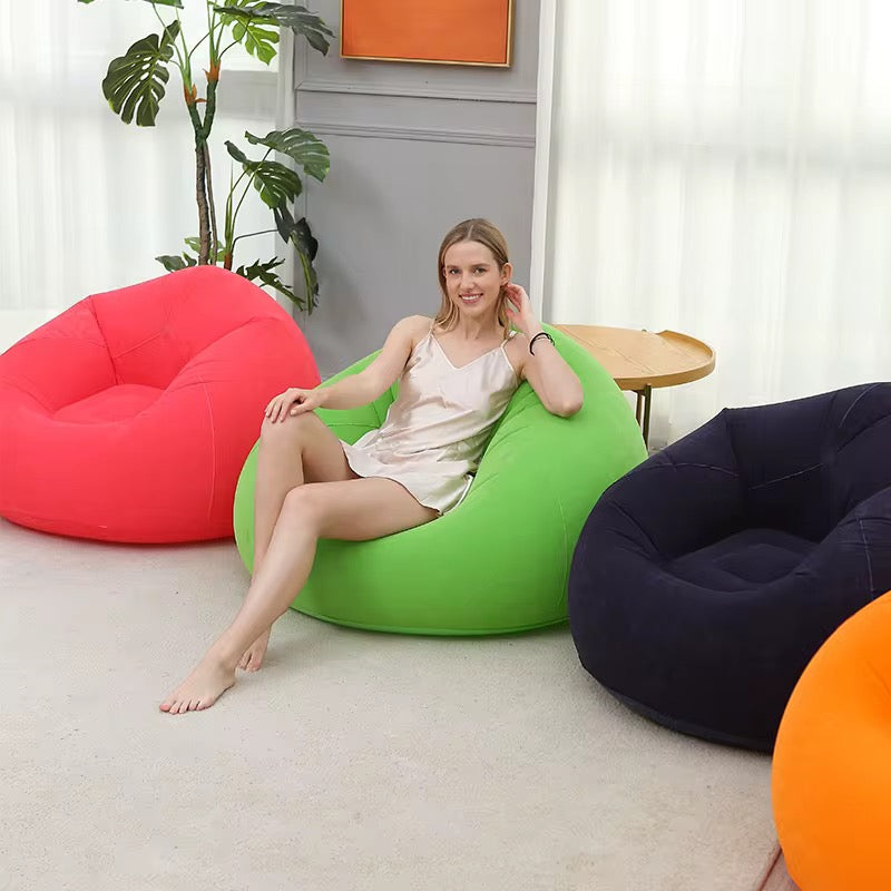 Chaise Gonflable Fauteuil Poire Tatami Canapé Épaissi en PVC – Lit de Détente pour Camping en Plein Air, Salon, Mobilier de Loisirs, Vacances