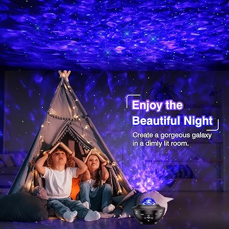 Projecteur Galaxie Plafond, Avec Minuterie Et Haut-Parleur Bluetooth À Distance