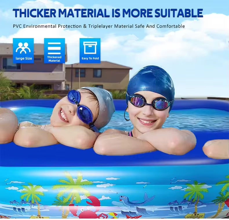 Piscine gonflable carrée pour enfants et familles