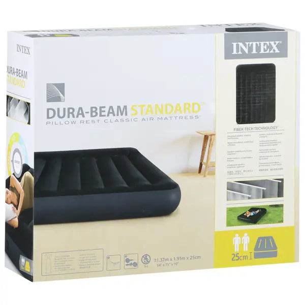 Intex - 64142 - Matelas Gonflable Classic Downy - 2 Pers 137x 191 x 25 cm