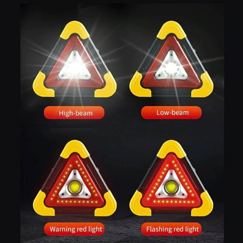 Lampe d'urgence solaire 2 en 1, lumière triangulaire
