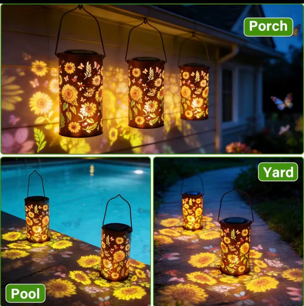 Lanterne Solaire LED Tournesol RGB