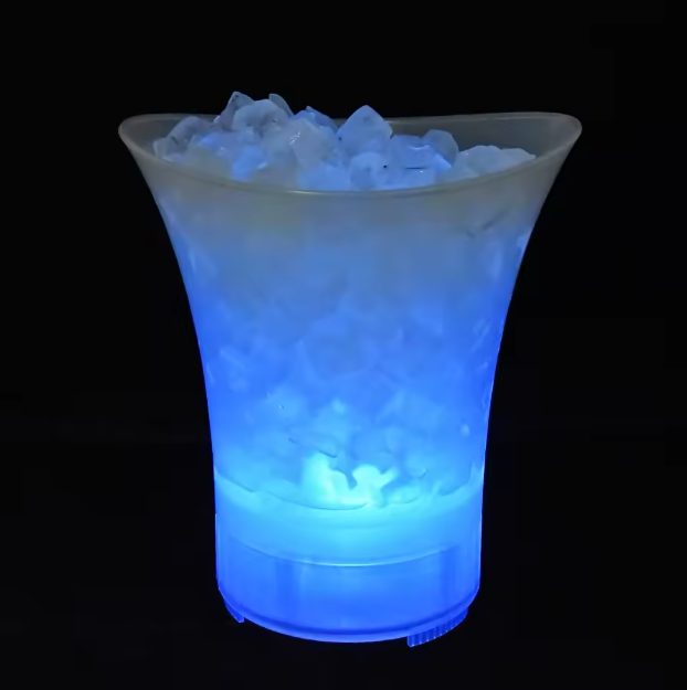 Seau à glace LED 7L avec enceinte Bluetooth – Ambiance festive garantie