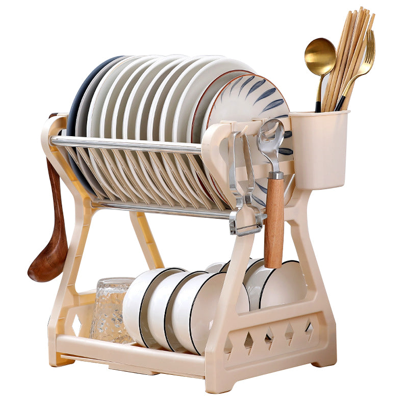Égouttoir à Vaisselle Pliable en Acrylique