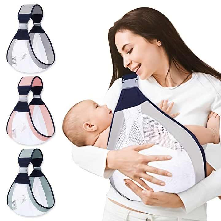 Porte-bébé en maille 3D pour bébé, bandoulière réglable pour tout-petit, facile à porter