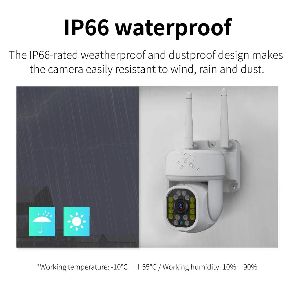 Caméra de surveillance extérieure IP WiFi HD
