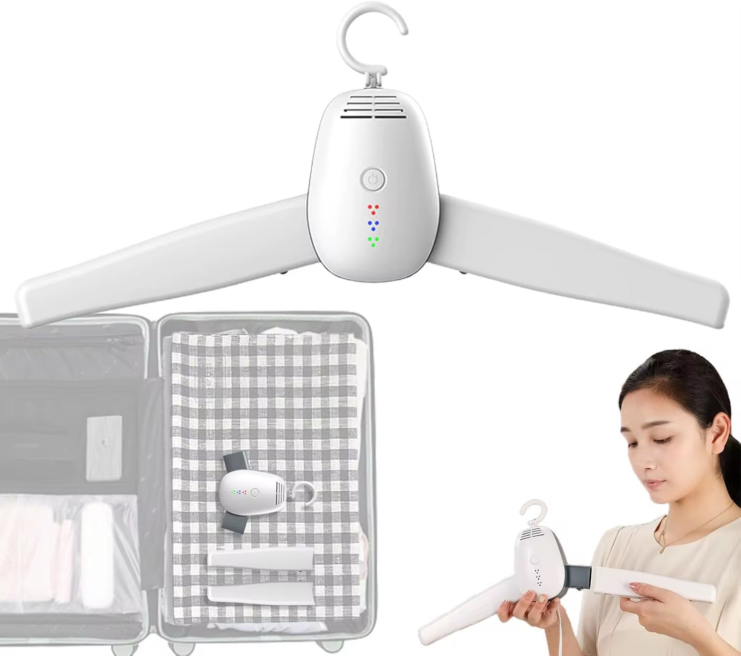 110-220V Mini Electric Portable heated Clothes Dryer Drying machine Shoes Clothes Drying Rack Hangers Foldable heater