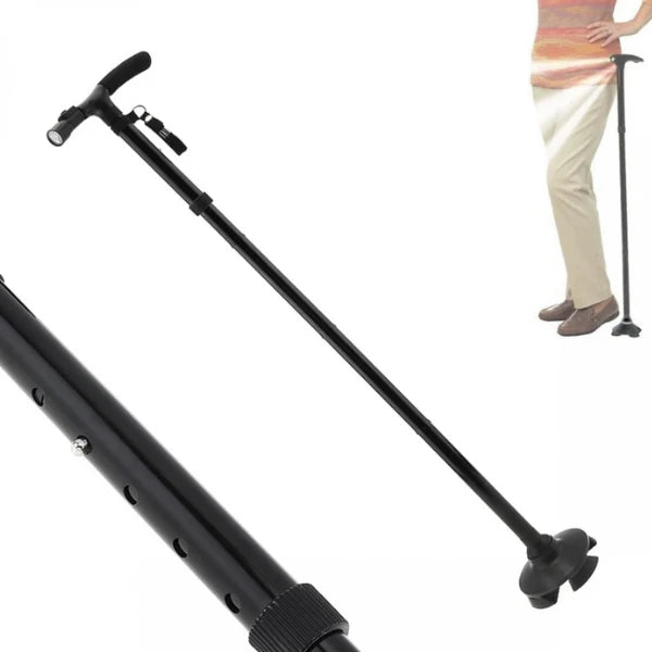 Canne de marche pliable trusty cane avec lumière LED