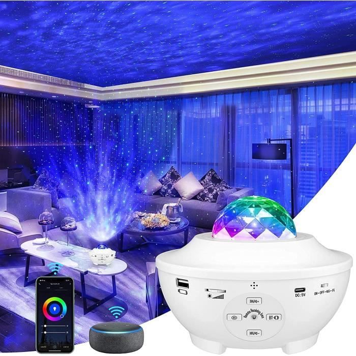 Projecteur Galaxie Plafond, Avec Minuterie Et Haut-Parleur Bluetooth À Distance