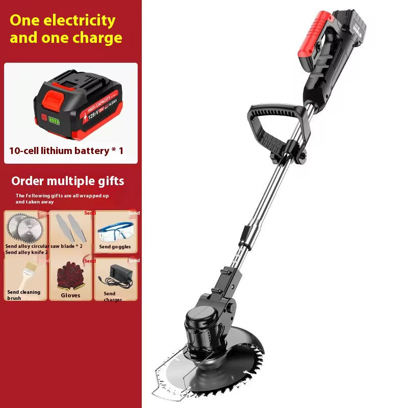 Tondeuse Électrique Sans Fil – Coupe-Herbe Portable avec 3 Lames Réglables 🌿