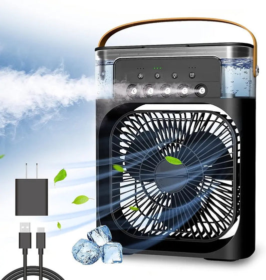 Climatiseur portable, refroidisseur d'air, ventilateur de pulvérisation 3 vitesses