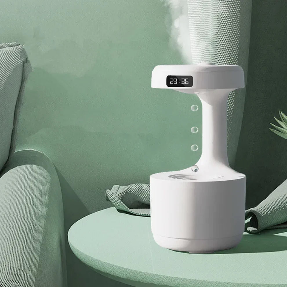 Humidificateur anti-gravité avec horloge