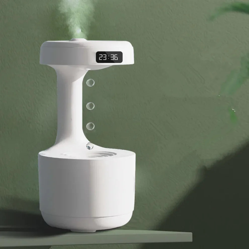 Humidificateur anti-gravité avec horloge