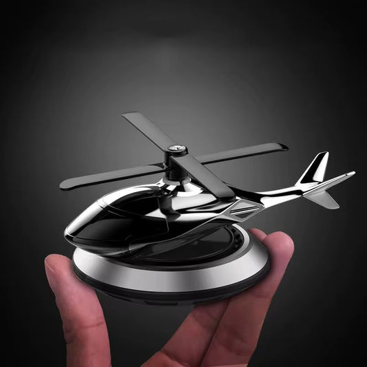 Parfum de voiture hélicoptère solaire — Désodorisant rotatif solaire pour voiture — Parfum d’avion pour voiture