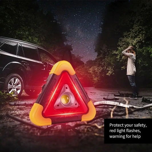 Lampe d'urgence solaire 2 en 1, lumière triangulaire