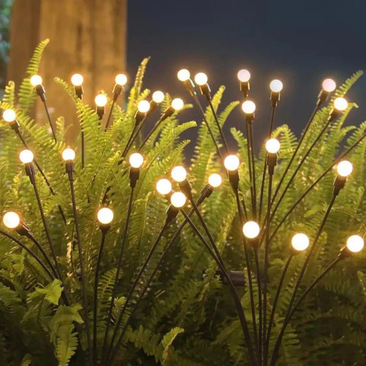 2 Lot De 8 Lampes de Jardin Solaires à LED Blanches Chaudes