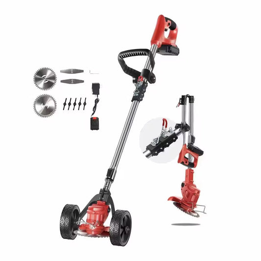 Tondeuse Électrique Sans Fil – Coupe-Herbe Portable avec 3 Lames Réglables 🌿