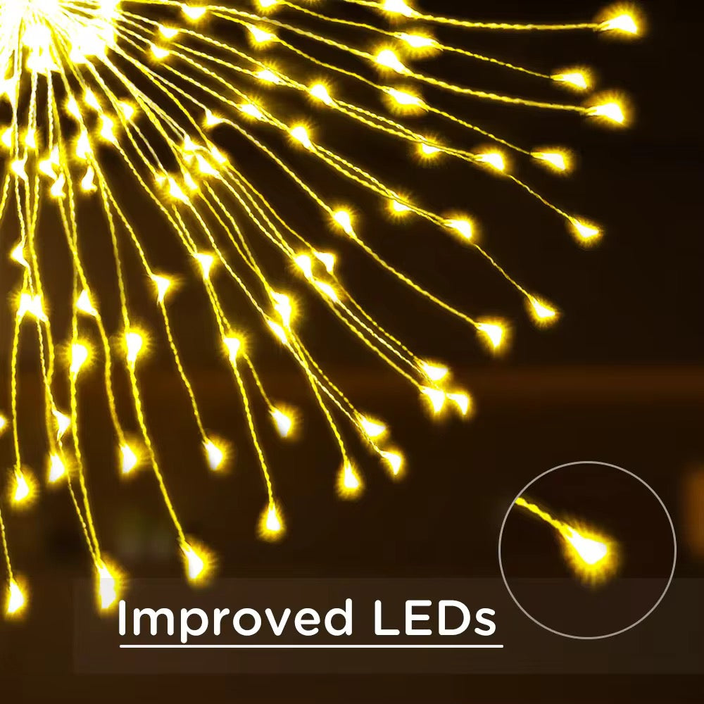 5 Guirlande Feux d’Artifice Starburst 360 LED – 8 Modes