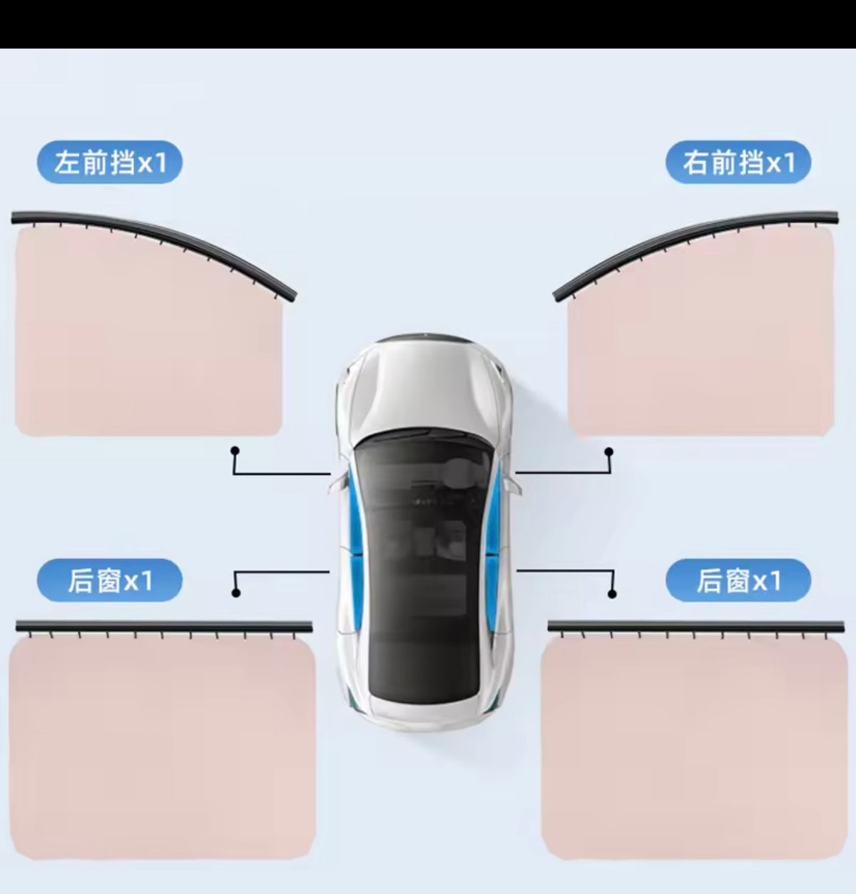 2 Rideaux Pare-Soleil Universels pour Voiture