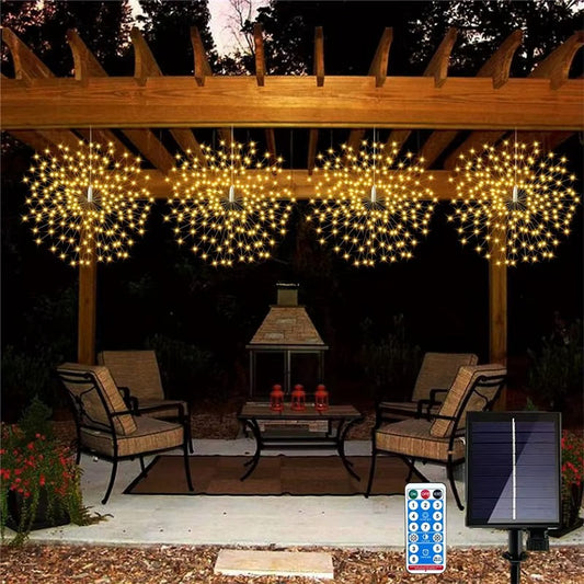 5 Guirlande Feux d’Artifice Starburst 360 LED – 8 Modes