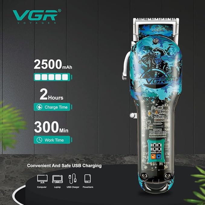 Tondeuse VGR V-685 Professionnel rechargeable sans fil