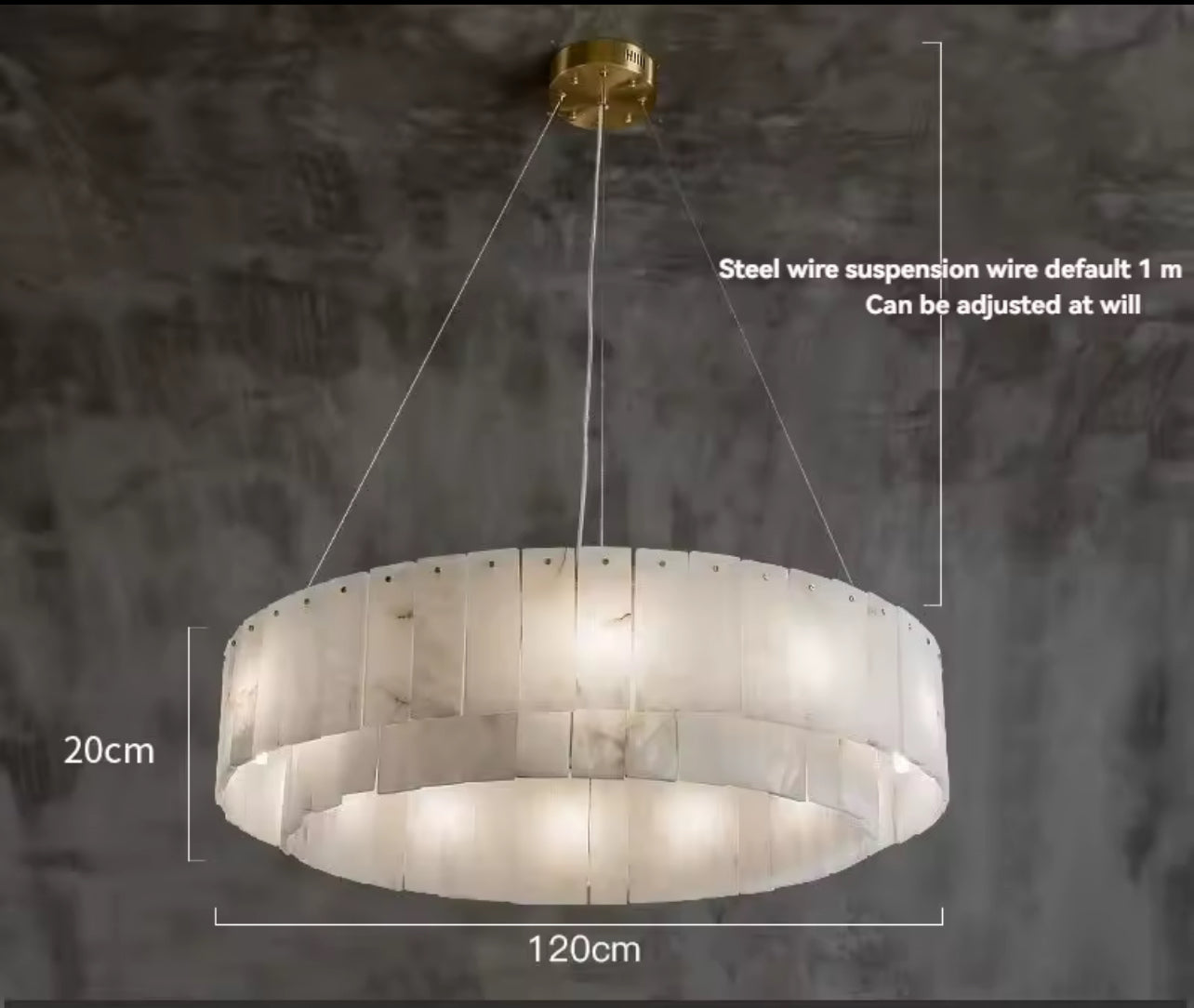 Nordic Marble LED Pendant Lamp – Luxury Line Hanging Light for Home & Office