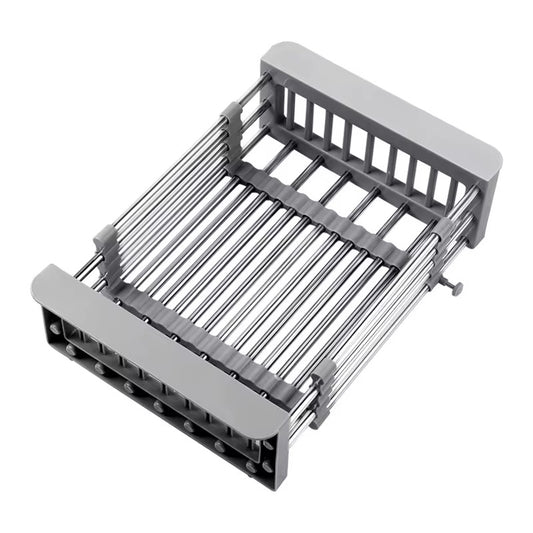 Égouttoir à vaisselle réglable en acier inoxydable,