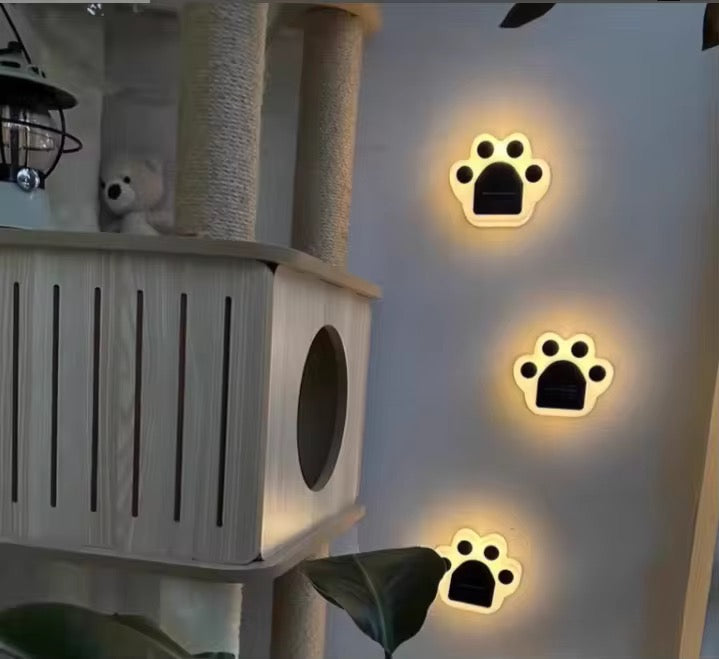 Lampe Solaire LED Étanche en Forme de Patte de Chat – Éclairage de Jardin pour Pelouse, Allée et Cour