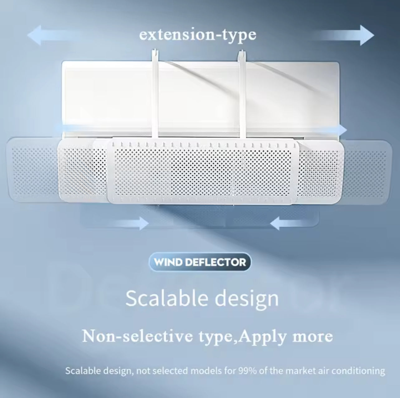 Déflecteur d’Air Universel pour Climatiseur – Anti-Souffle Direct & Coupe-Vent Mural