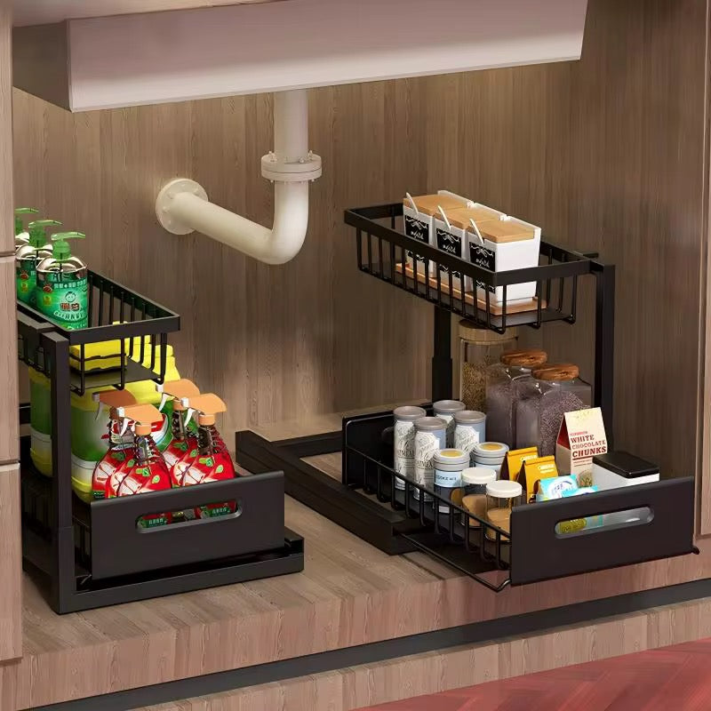Rangement 2 Niveaux pour Salle de Bain & Cuisine