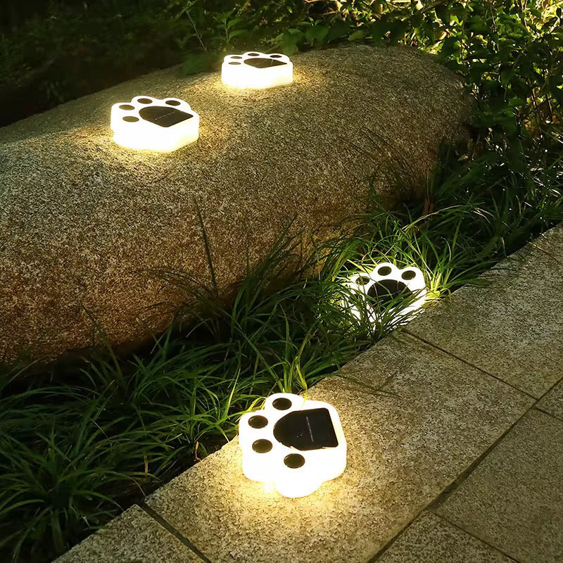 Lampe Solaire LED Étanche en Forme de Patte de Chat – Éclairage de Jardin pour Pelouse, Allée et Cour