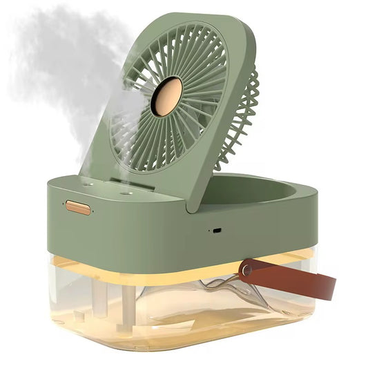 Humidificateur sans fil avec ventilateur – Brumisateur à grande capacité de 2,5 L – Climatiseur portable USB avec diffuseur pour maison ou chambre – Télécommande incluse.