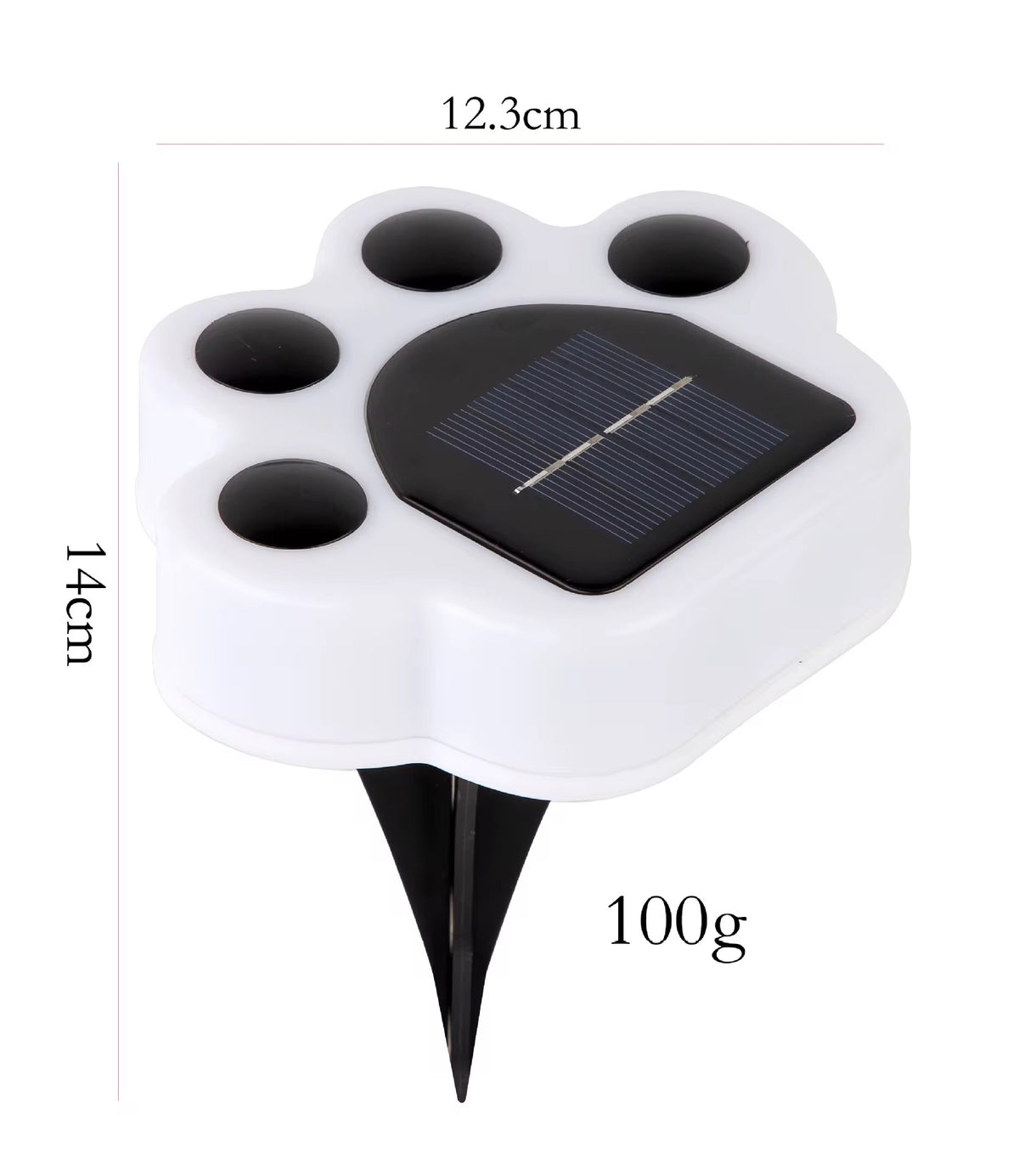 Lampe Solaire LED Étanche en Forme de Patte de Chat – Éclairage de Jardin pour Pelouse, Allée et Cour