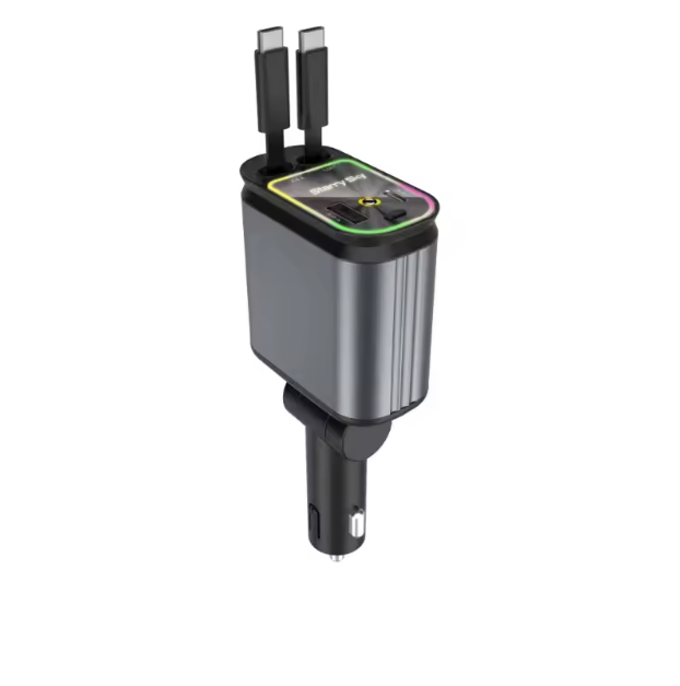 Chargeur de Voiture Ultra Rapide 120W – Design Star Light 2024