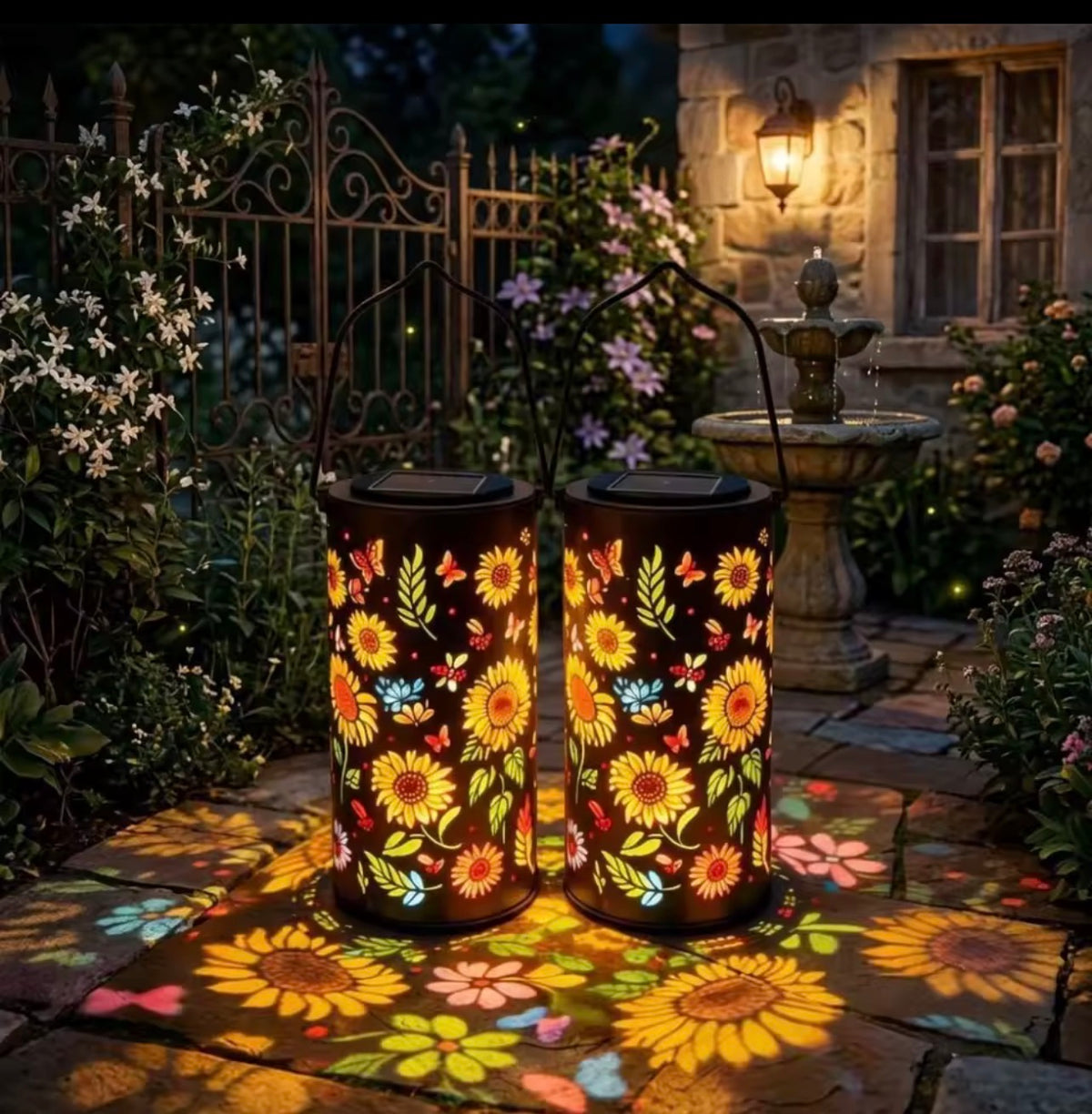 Lanterne Solaire LED Tournesol RGB