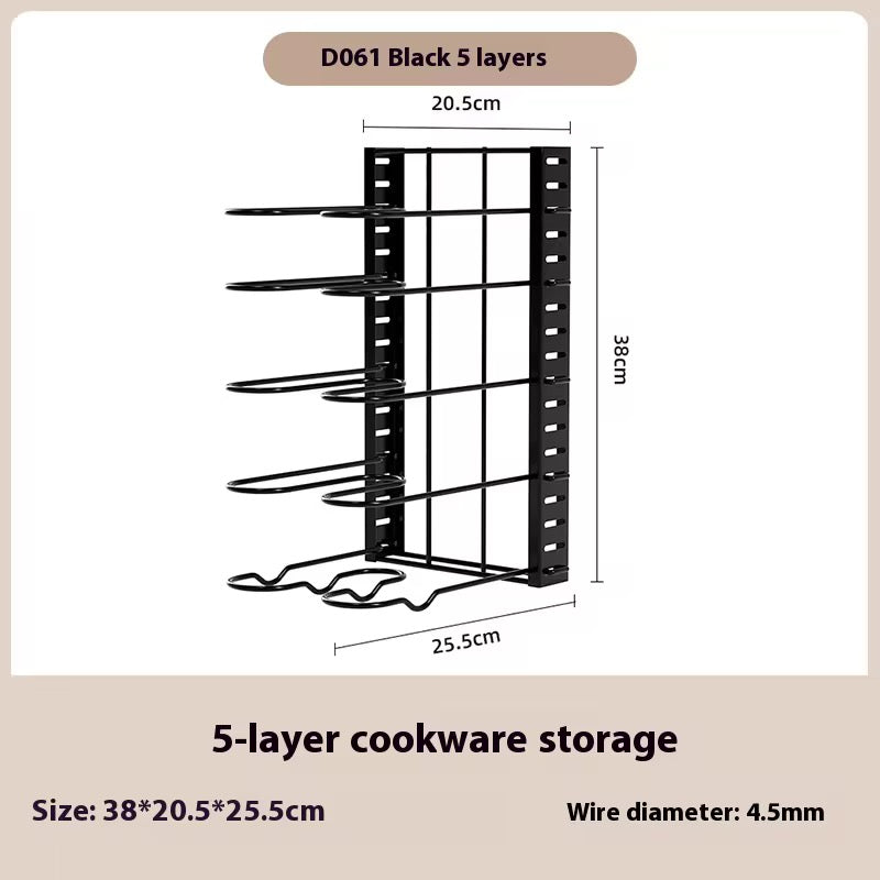 Organisateur Casseroles & Poêles 8 Niveaux