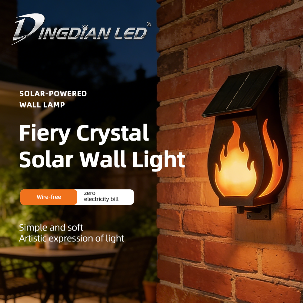 FireGlow – Lampe Murale Solaire LED 10W
