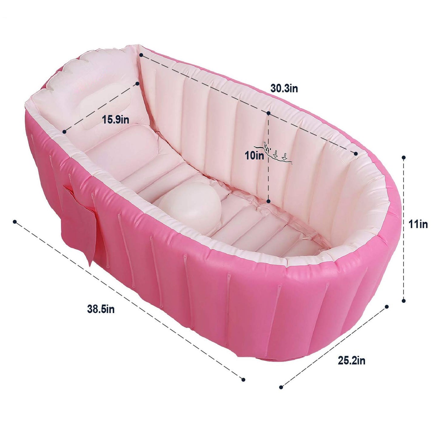 Baignoire Gonflable Portable pour Enfants (2–3 ans) – Confort & Sécurité