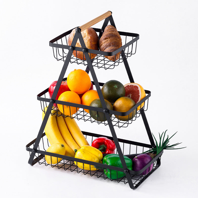 Étagère de Rangement Cuisine à Niveaux – Support pour Fruits, Légumes et Aliments