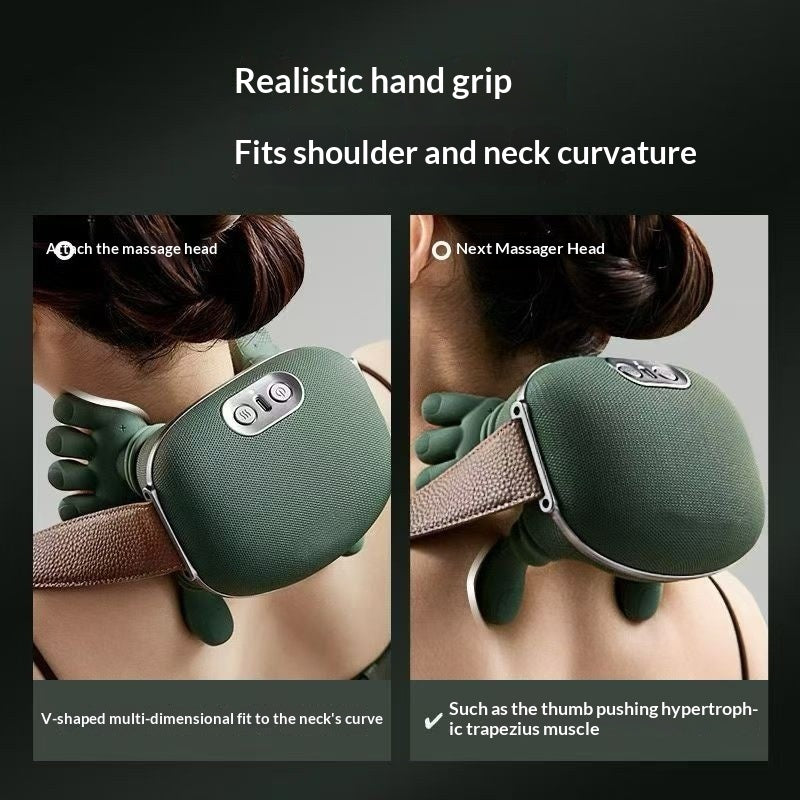 Masseur Portable Cou & Épaules – Sans Fil, Rechargeable, Relaxation Spa à Domicile