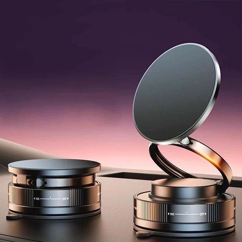 Support Téléphone Voiture Magnétique à Ventouse – Fixation Puissante & Rotation 360°